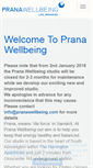 Mobile Screenshot of pranawellbeing.com