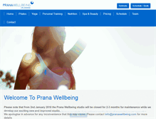 Tablet Screenshot of pranawellbeing.com